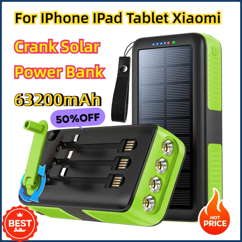 Xiaomi Outdoor Power Supply - Power Bank Solar Portátil com Manivela