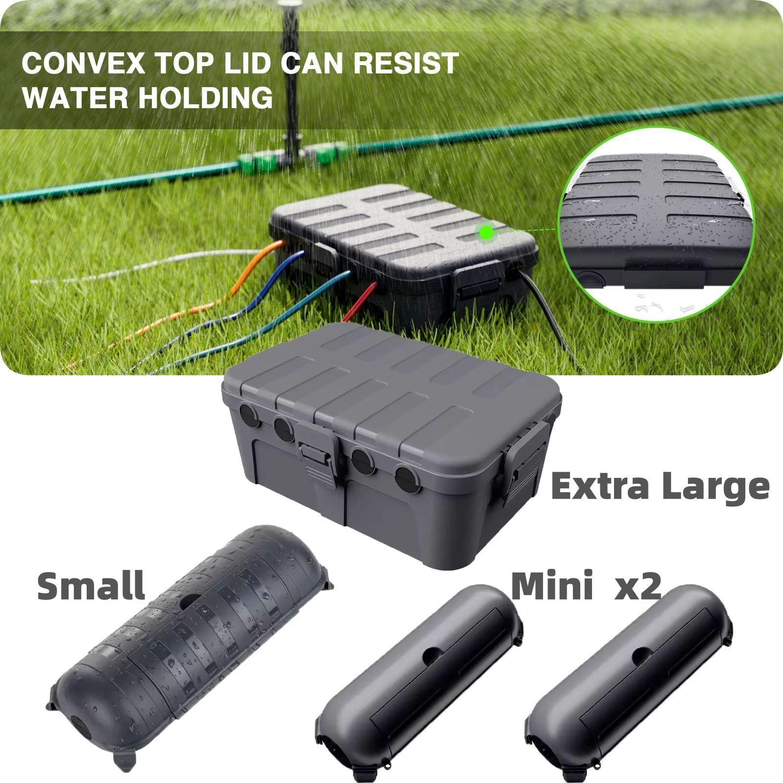 Outdoor Power Strip With Cover - Caixas Elétricas Externas Grandes à Prova