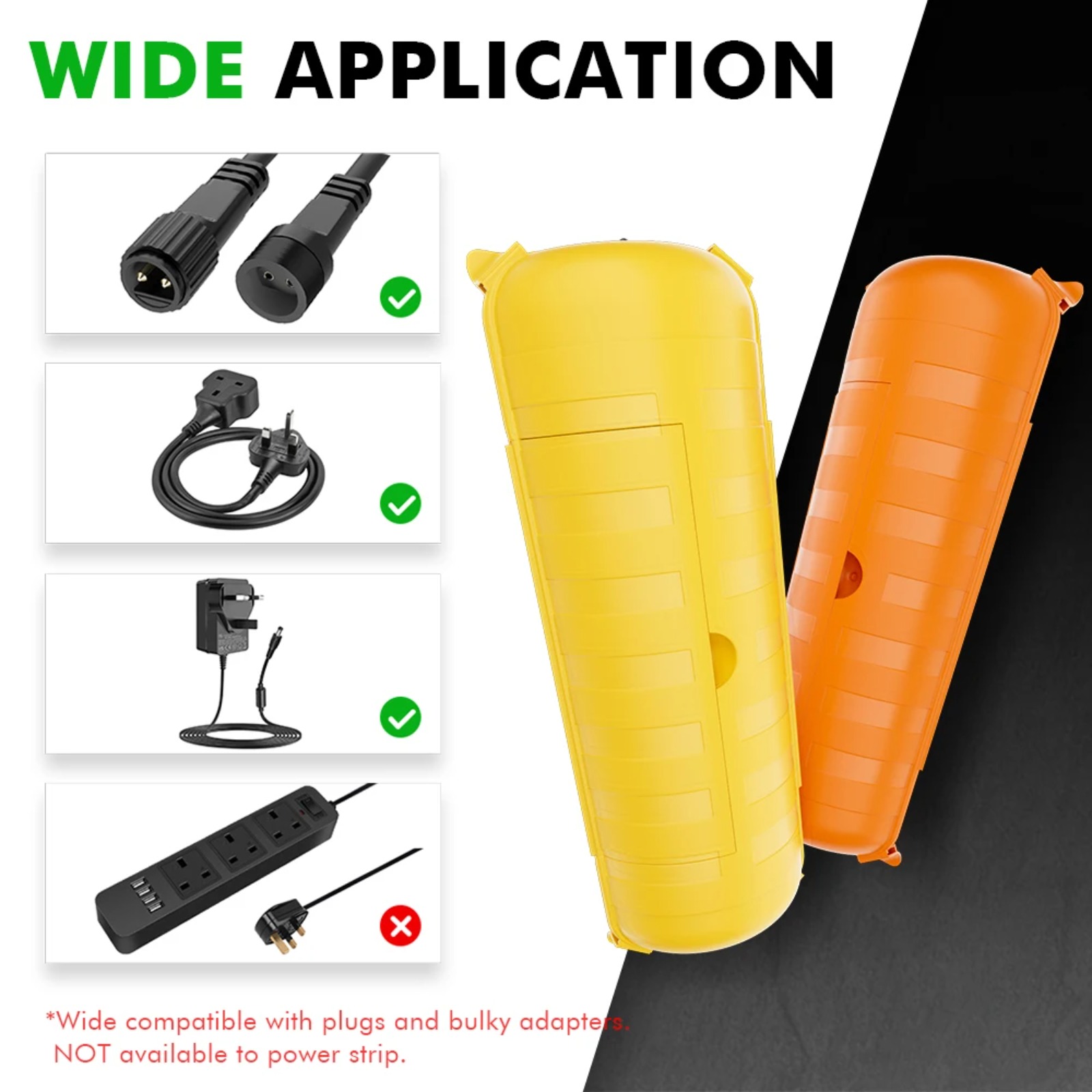 Outdoor Power Strip With Cover - Caixa de Proteção IP44 para Extensão