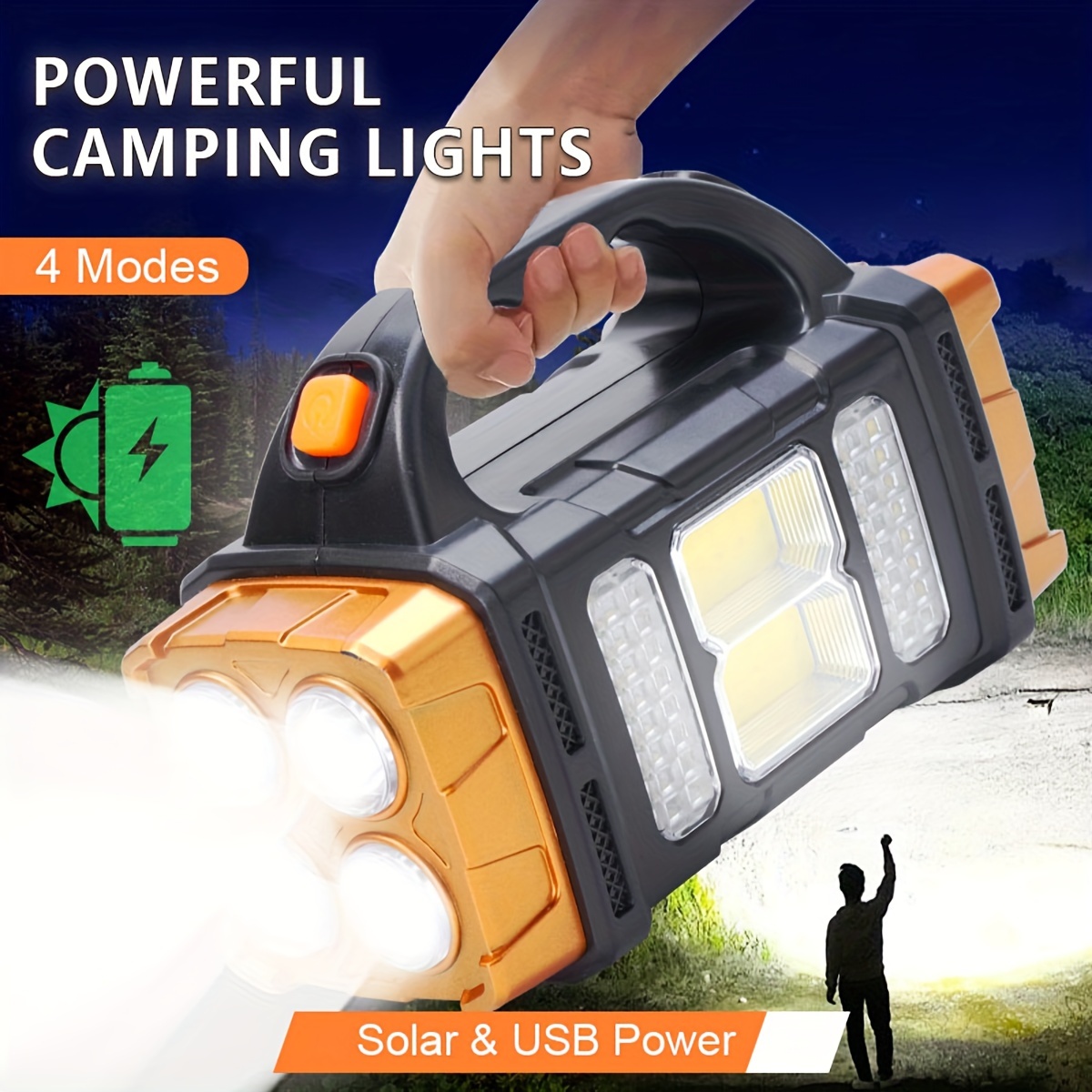 Outdoor Power Equipment - Nova Lanterna LED Solar Recarregável de