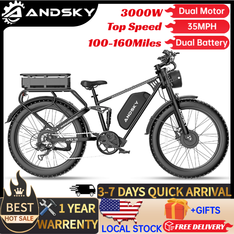 Outdoor Power Tool Kit - Bicicleta Elétrica ANDSKY Apex50 AWD 3000W