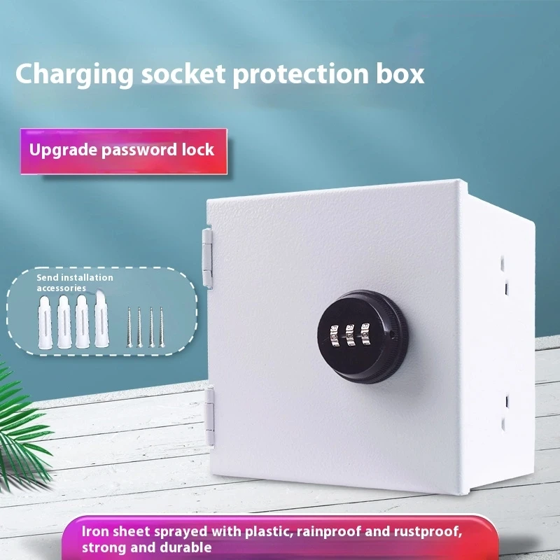 Outdoor Power Socket With Lock - Caixa Elétrica Externa à Prova d'Água