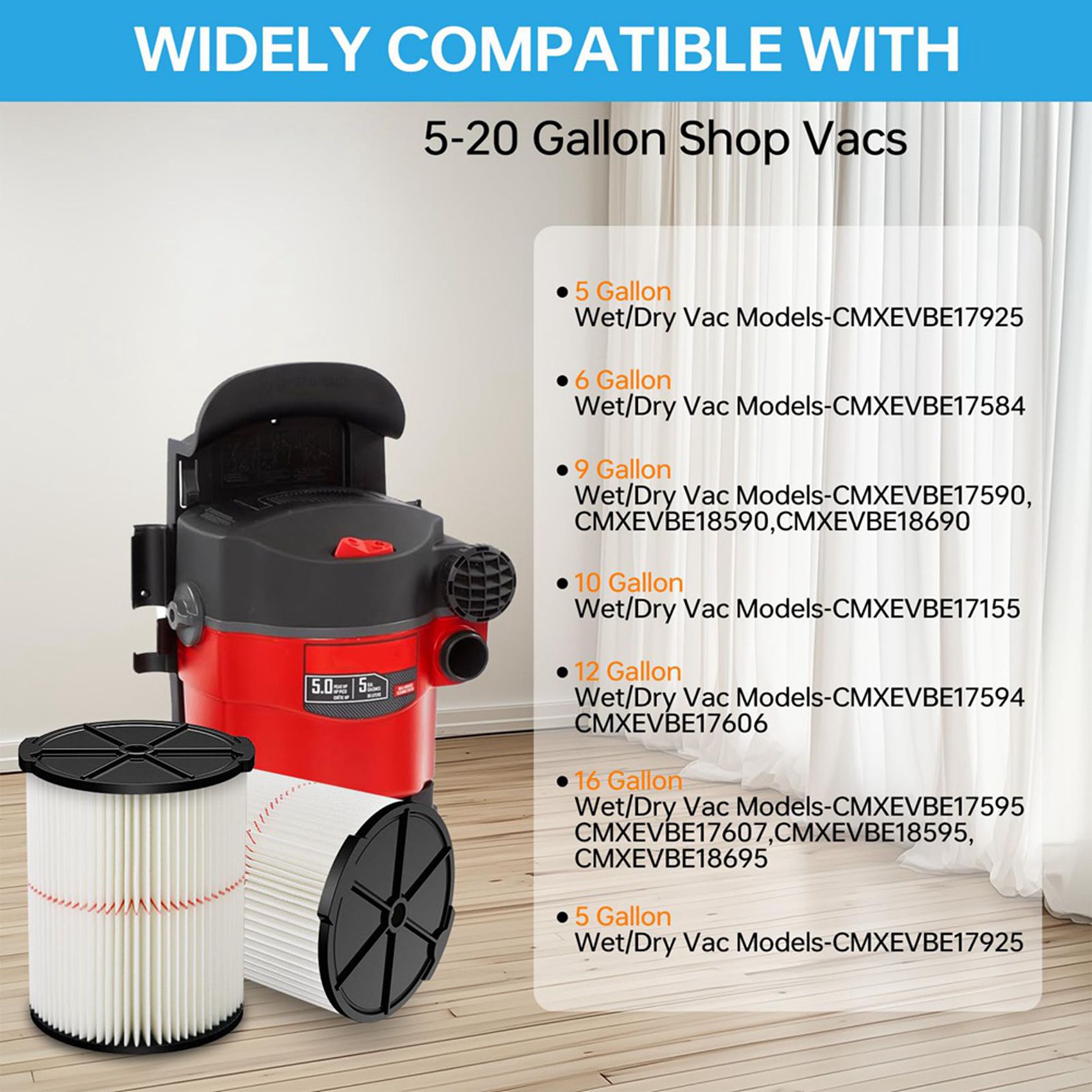 Filtro de Cartucho de Substitu - Wet Dry Vacuum Shop avaliação e preço