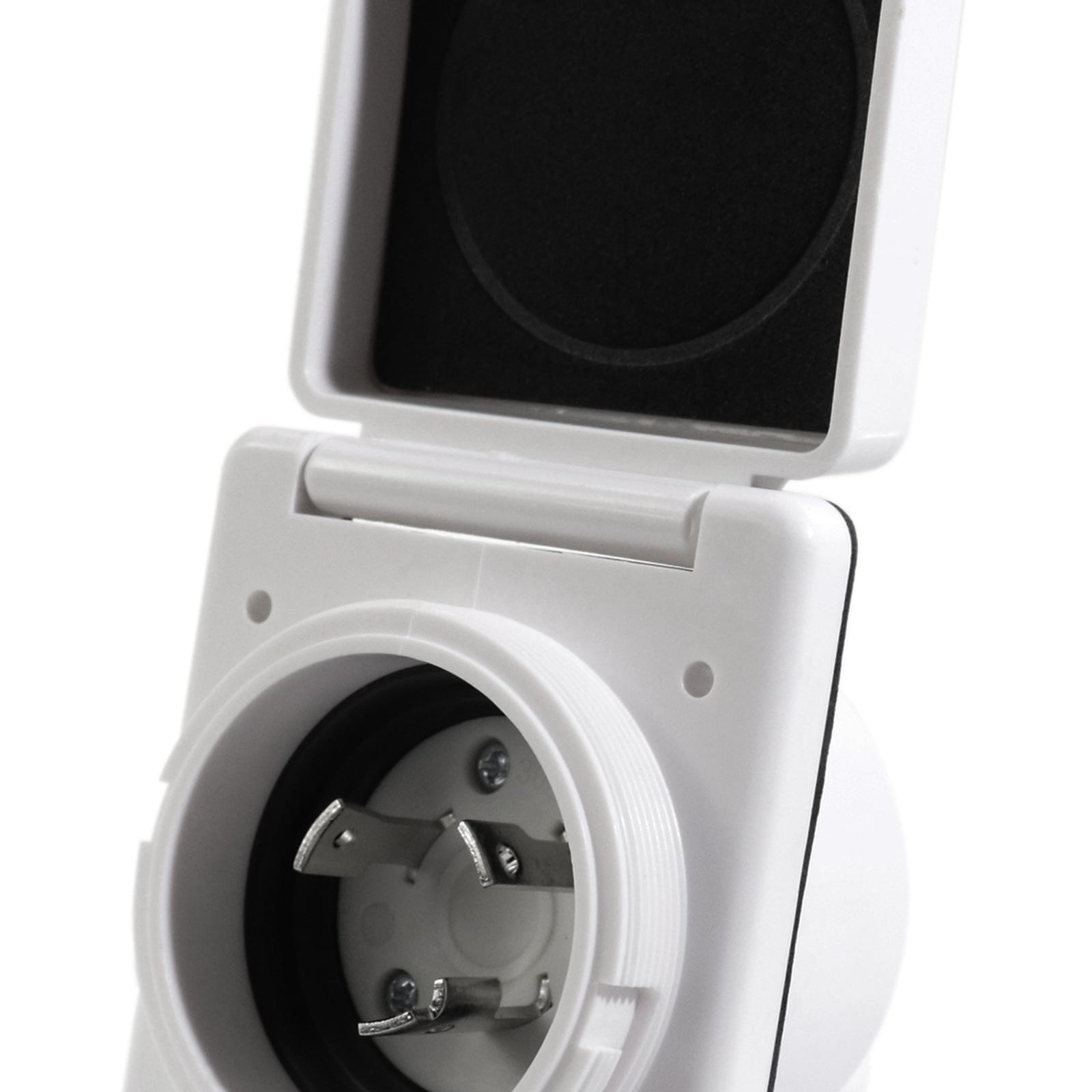 Tomada de Energia Flangeada à  - Outdoor Power Socket With Lock avaliação e preço